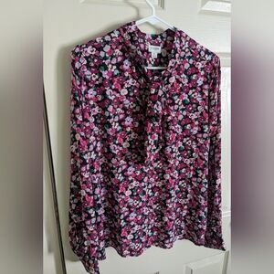 JCrew flowy floral print blouse. SzXL. Like new.